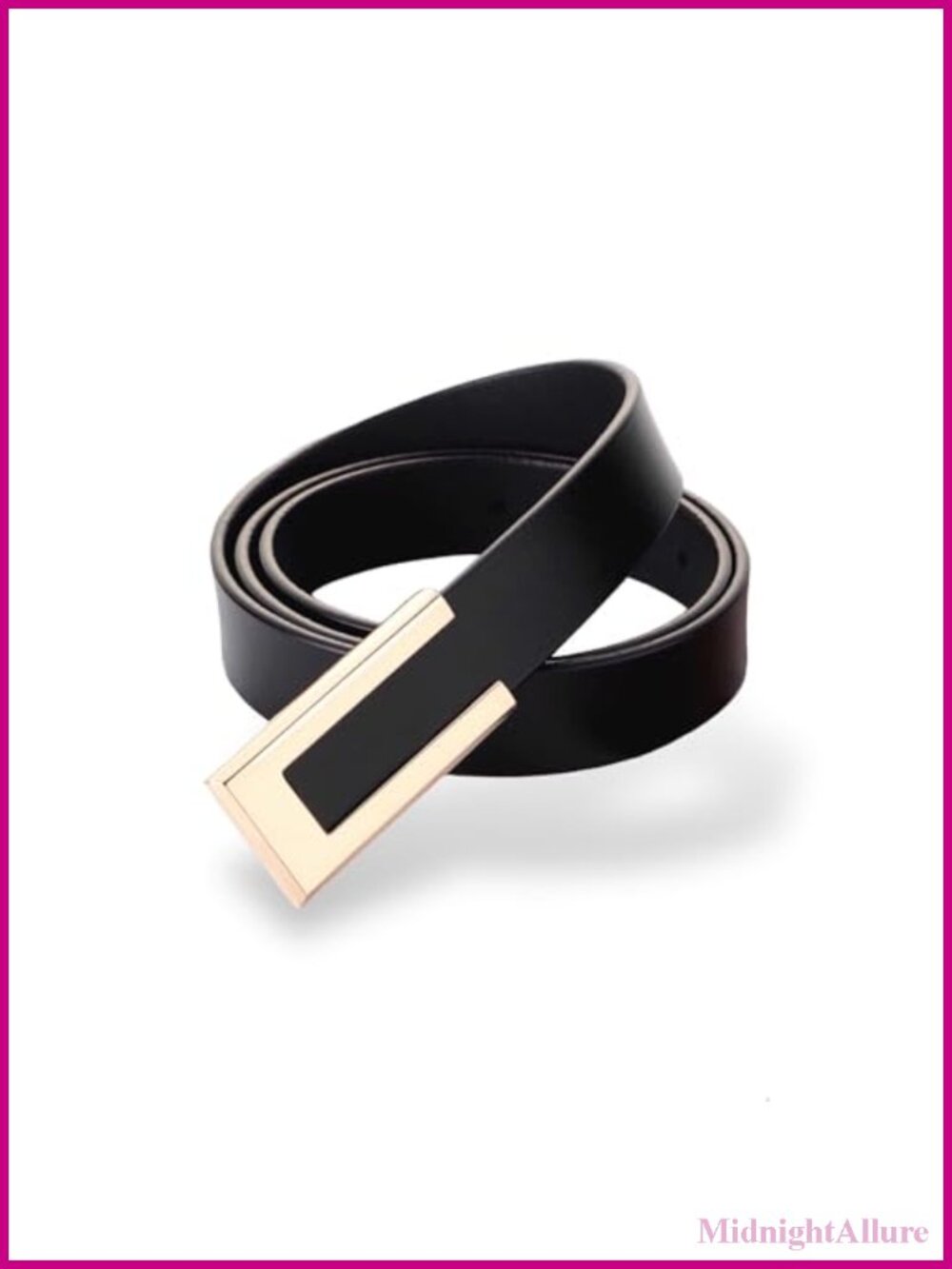Genuine Leather Belt Gold Buckle Durable Waist Belt for Pants Jeans
